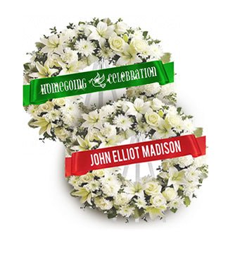 Funeral Flower Ribbons Celebrate Prints