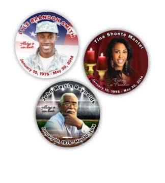 Awakening Memorial Button Pins | Funeral Program Site