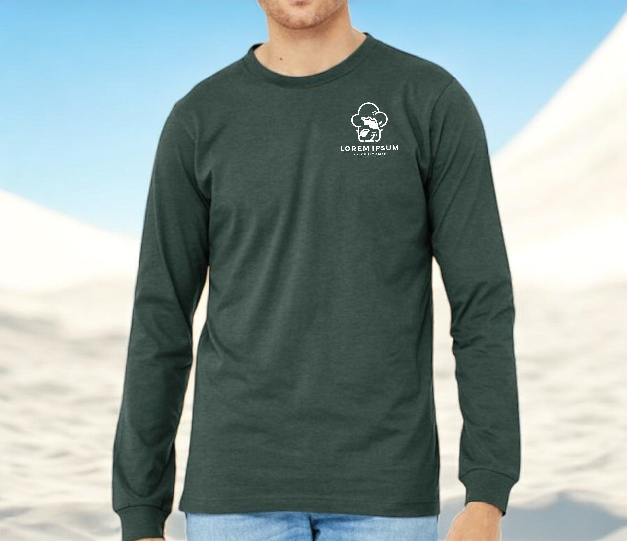 BELLA+CANVAS® Unisex Poly/Cotton Long Sleeve Custom TShirt