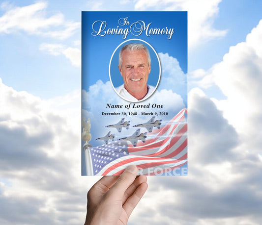 Air Force Funeral Program Template - The Funeral Program Site