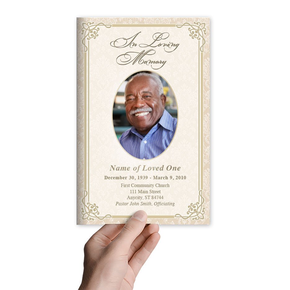 Alexandria Funeral Program Template - The Funeral Program Site