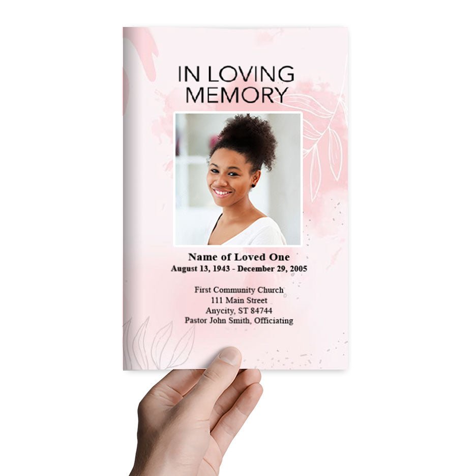 Alumni Funeral Program Template - The Funeral Program Site