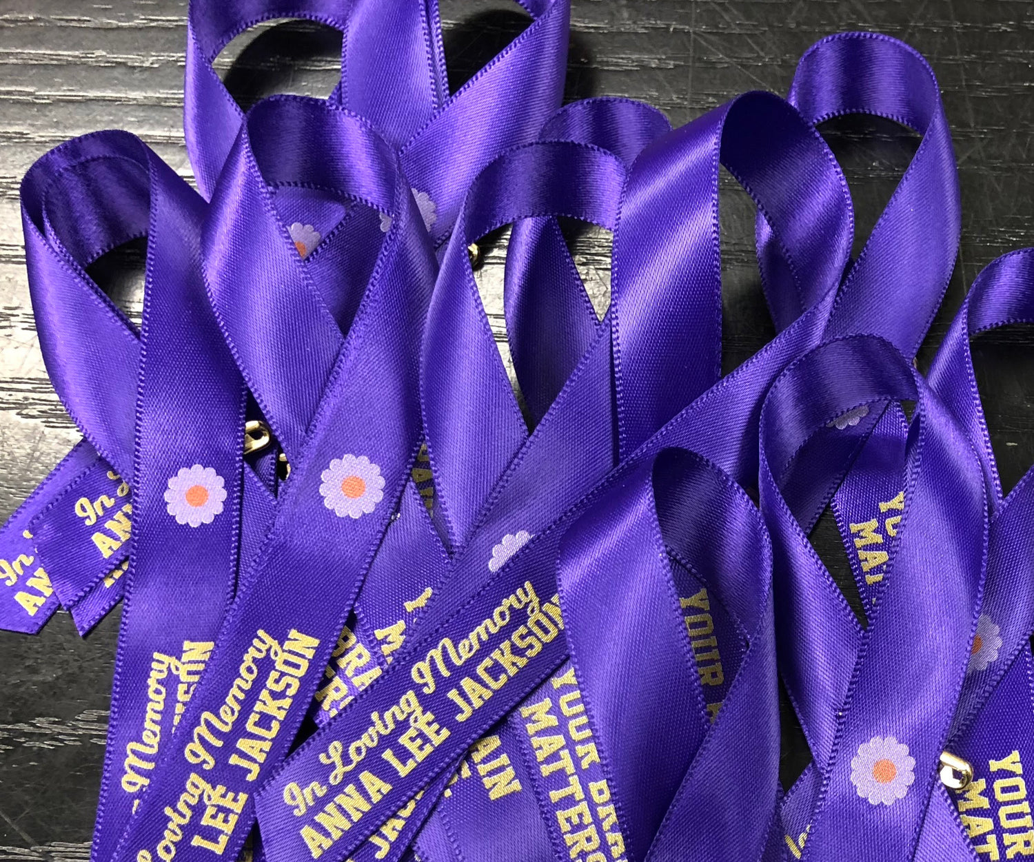 Alzheimer Awareness Ribbons