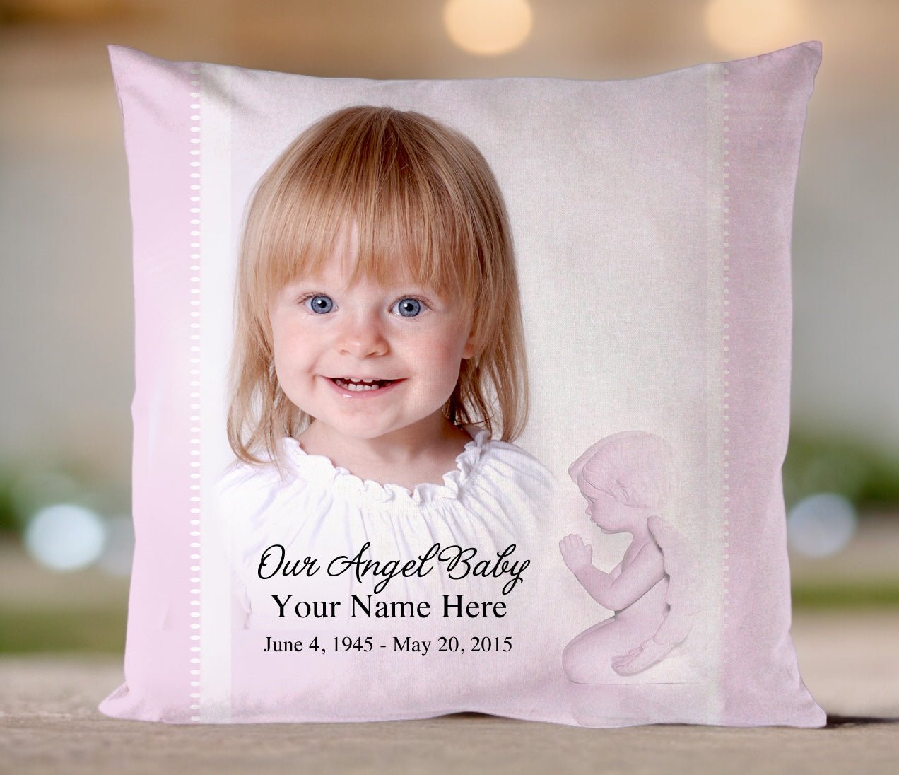 Angela In Loving Memory Toss Pillow - Celebrate Prints