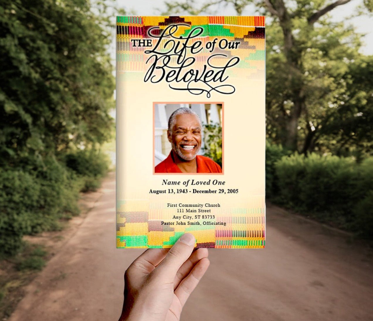 Ashanti Funeral Program Template - The Funeral Program Site