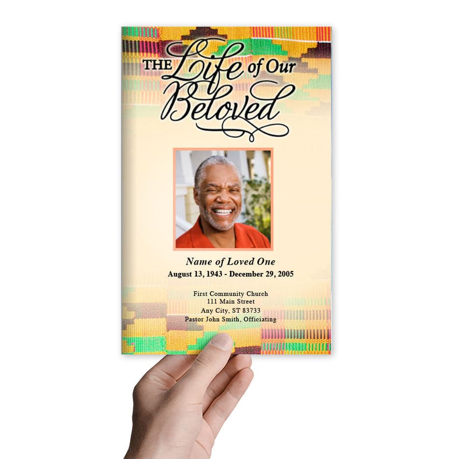 Ashanti Funeral Program Template - The Funeral Program Site