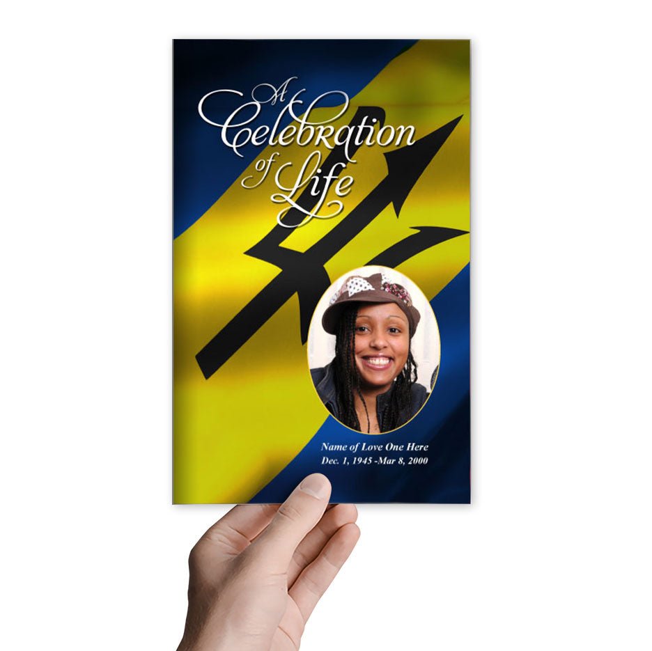 Barbados Funeral Program Template - The Funeral Program Site