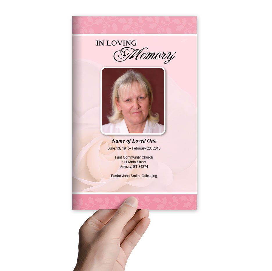 Bella Funeral Program Template - The Funeral Program Site