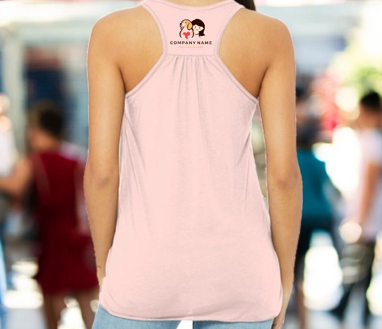 BELLA+CANVAS ® Women’s Flowy Racerback Custom Tank - Celebrate Prints