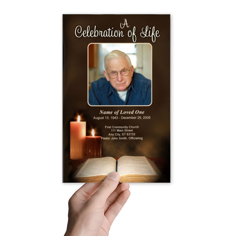 Bible Funeral Program Template - The Funeral Program Site
