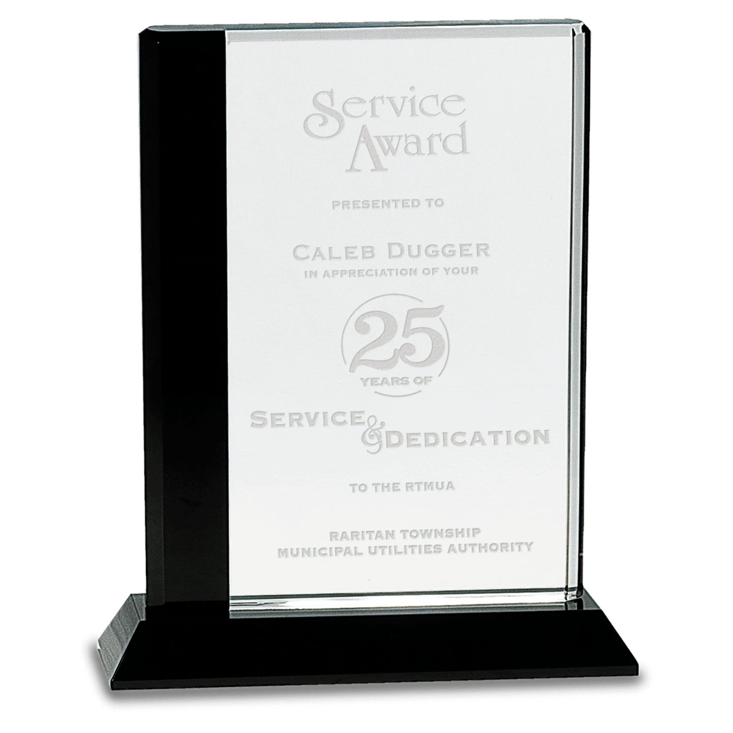 Black Edge Crystal on Black Base - Celebrate Prints
