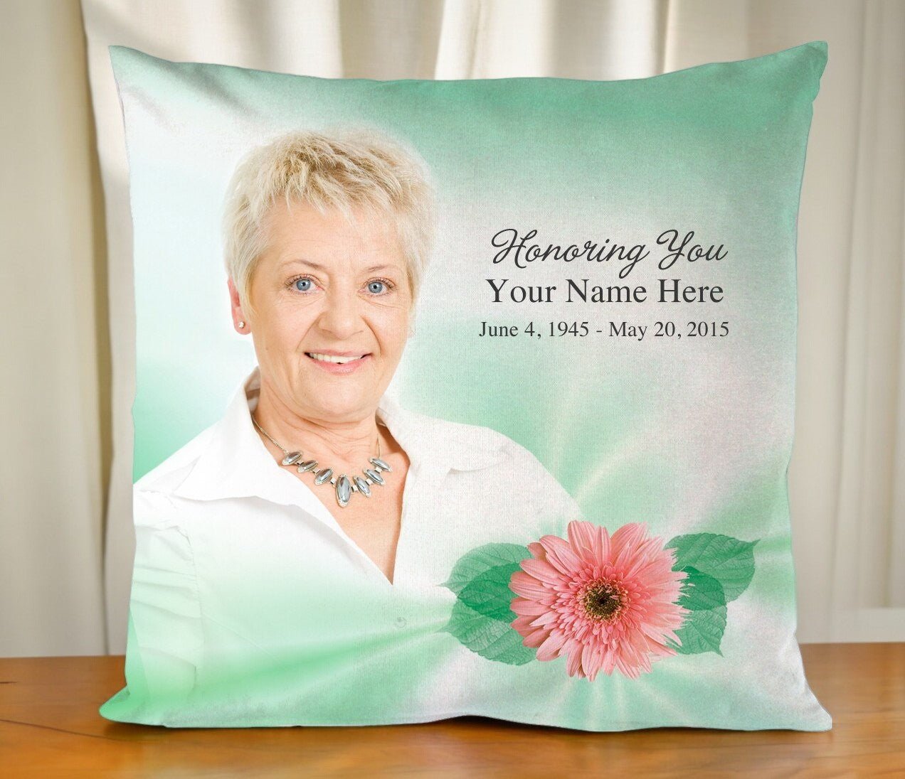 Blossom In Loving Memory Toss Pillow - Celebrate Prints