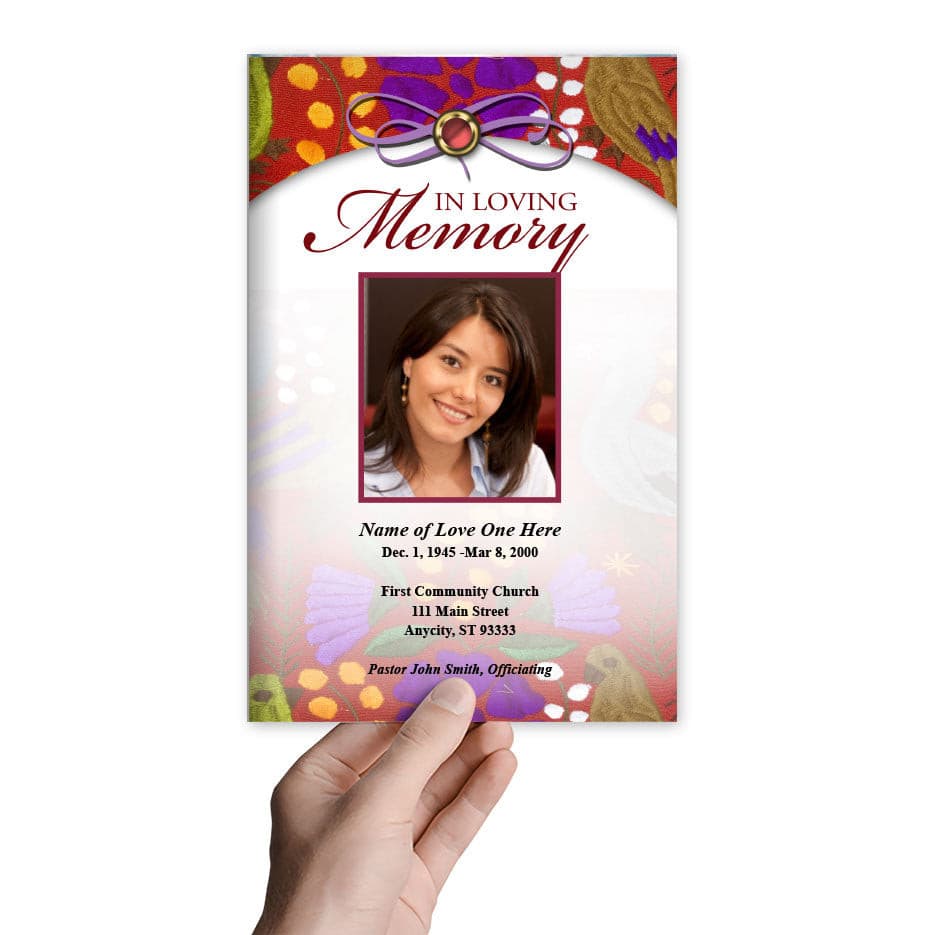 Bonita Funeral Program Template - The Funeral Program Site