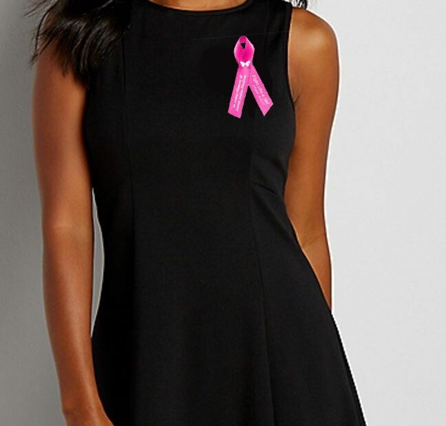 Breast Cancer Ribbon (Personalized Pink) Pack of 10 - Celebrate Prints