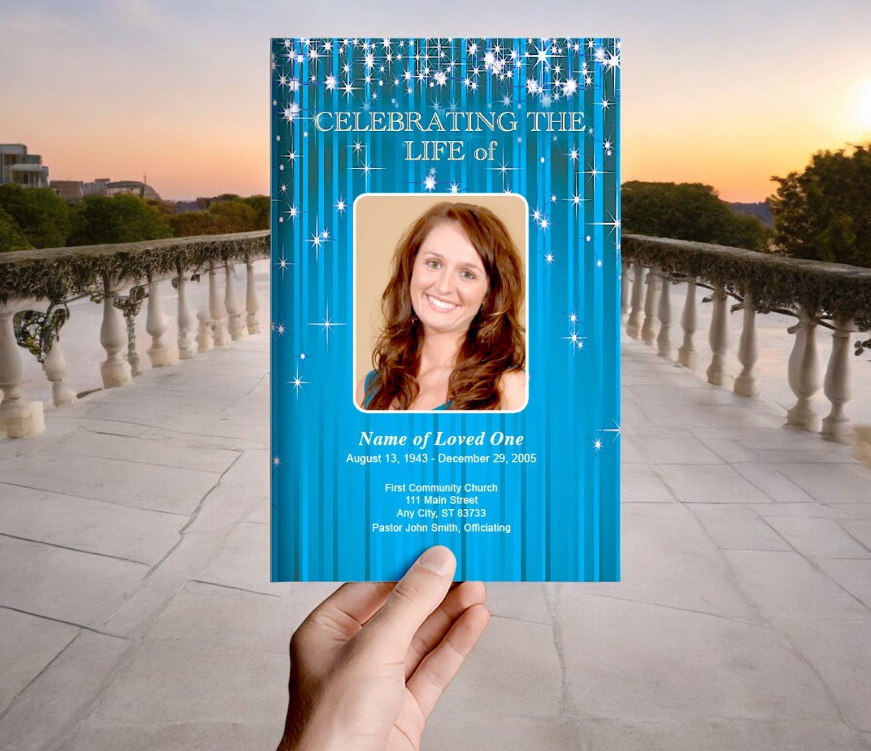Brilliance Funeral Program Template - The Funeral Program Site