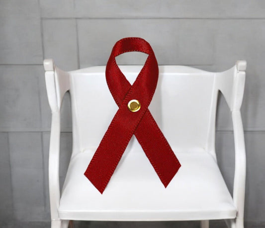 Burgundy Cancer Ribbon, Awareness Ribbons (No Personalization) - Pack of 10 - Celebrate Prints