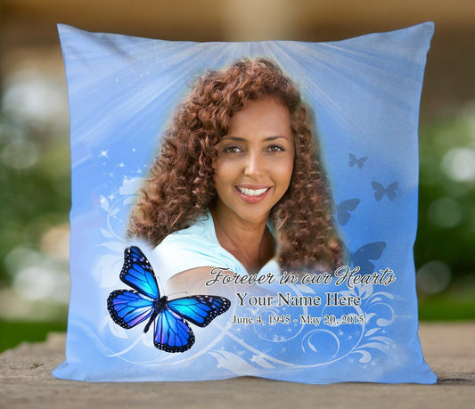 Butterfly In Loving Memory Toss Pillow - Celebrate Prints