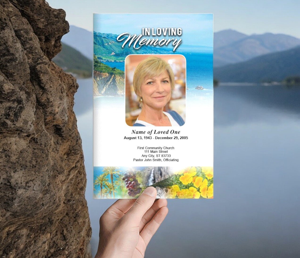 California Funeral Program Template - The Funeral Program Site