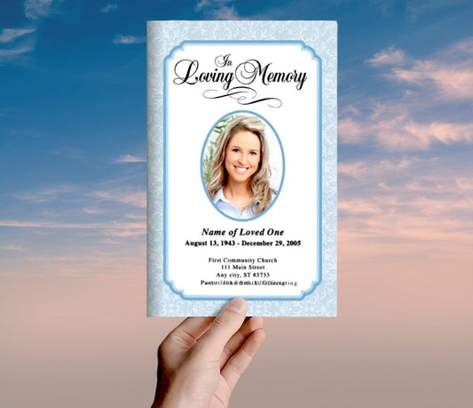 Cambria Funeral Program Template - The Funeral Program Site