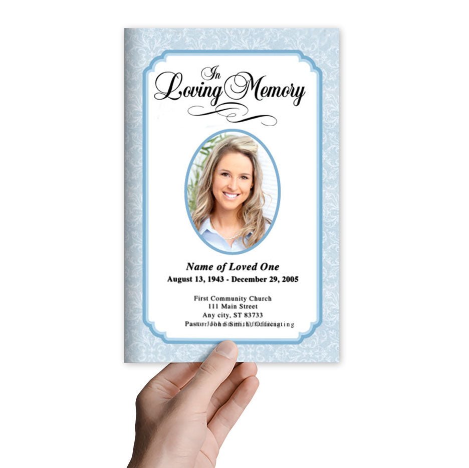 Cambria Funeral Program Template - The Funeral Program Site