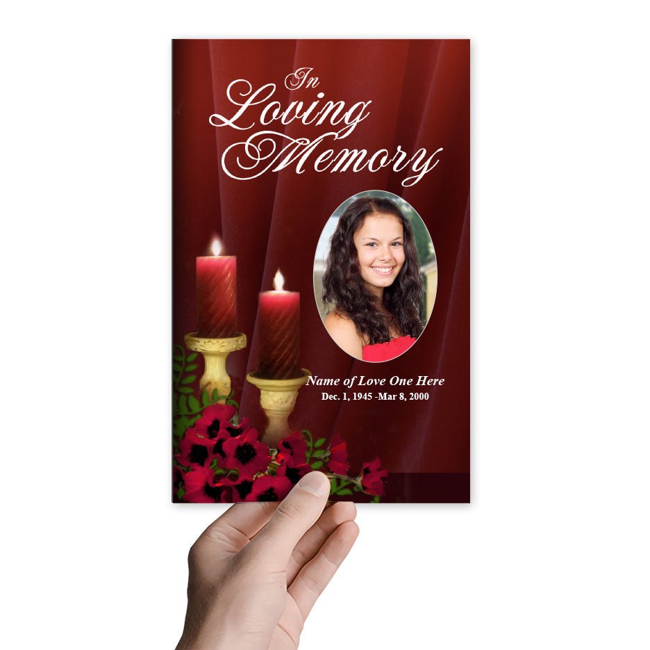 Candlelight Funeral Program Template - The Funeral Program Site