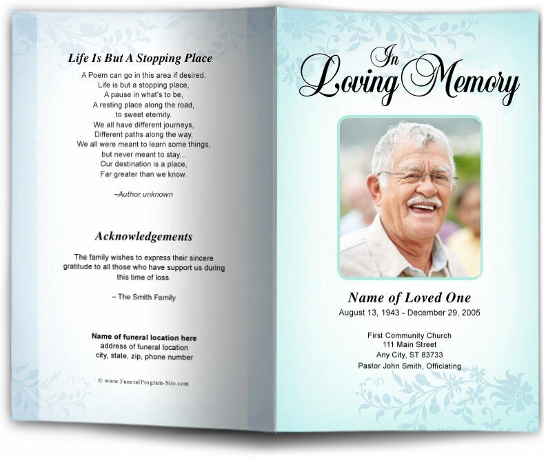 Ceasar Funeral Program Template - The Funeral Program Site