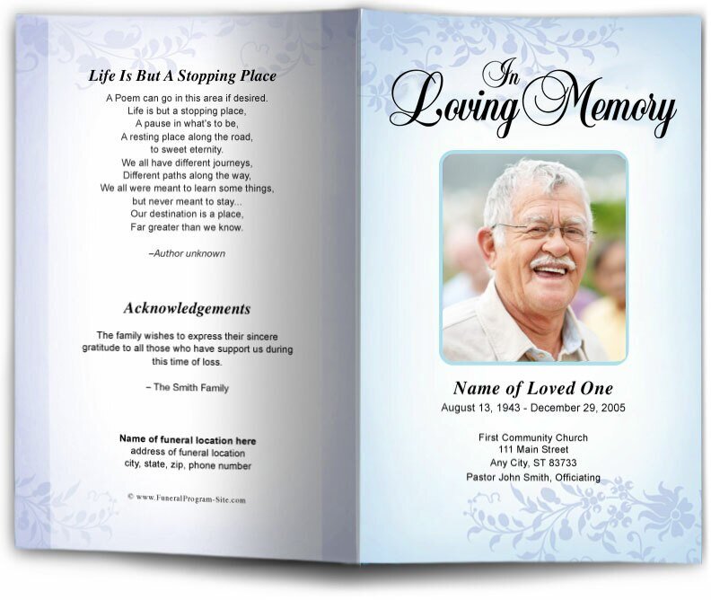 Ceasar Funeral Program Template - The Funeral Program Site