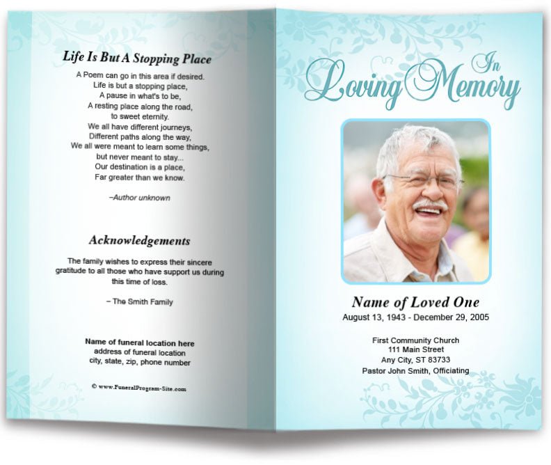 Ceasar Funeral Program Template - The Funeral Program Site
