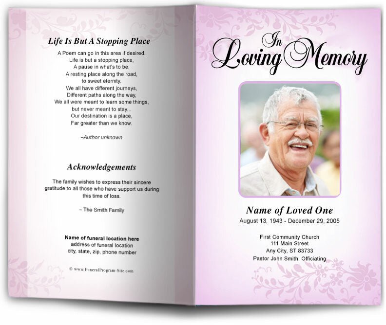 Ceasar Funeral Program Template - The Funeral Program Site