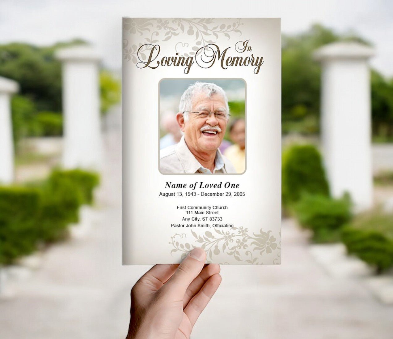 Ceasar Funeral Program Template - The Funeral Program Site