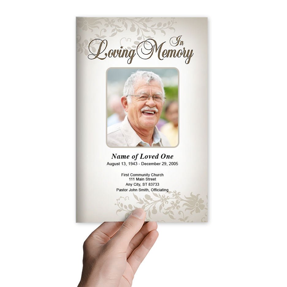 Ceasar Funeral Program Template - The Funeral Program Site
