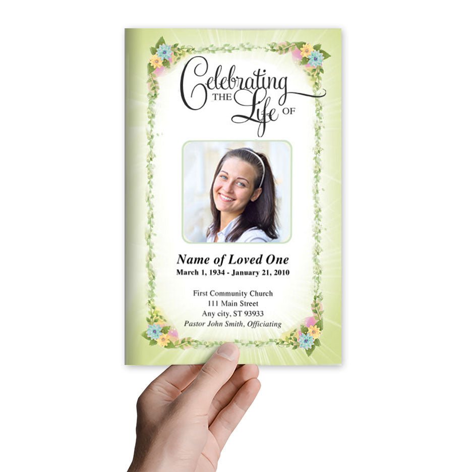 Christie Funeral Program Template - The Funeral Program Site