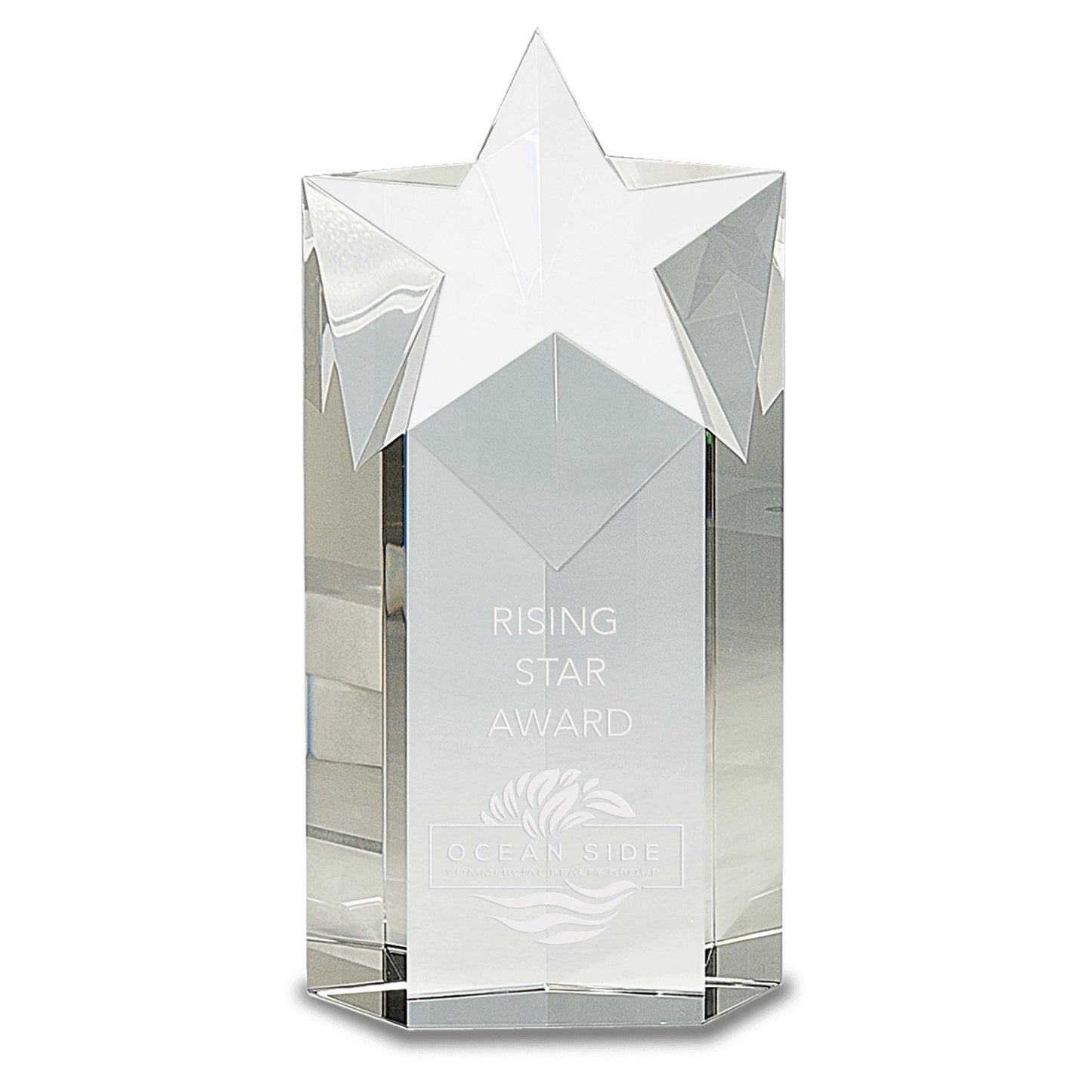 Clear Crystal Star Column - Celebrate Prints