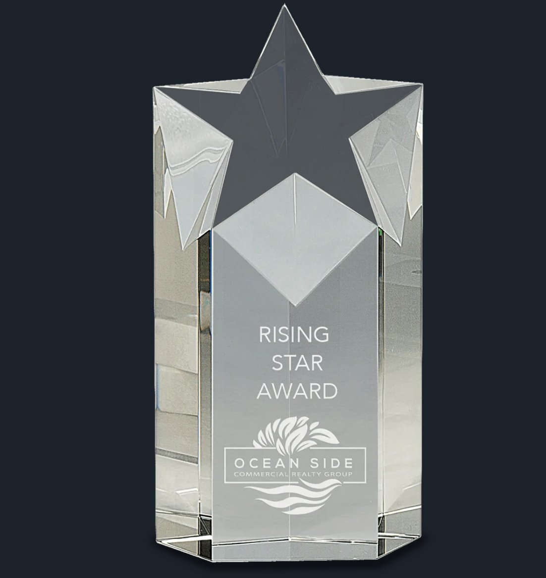 Clear Crystal Star Column - Celebrate Prints