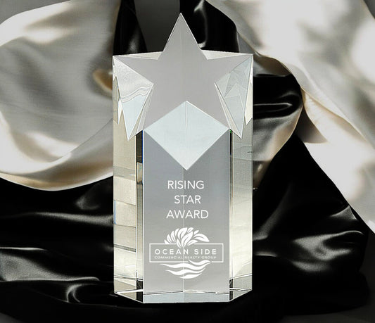 Clear Crystal Star Column - Celebrate Prints