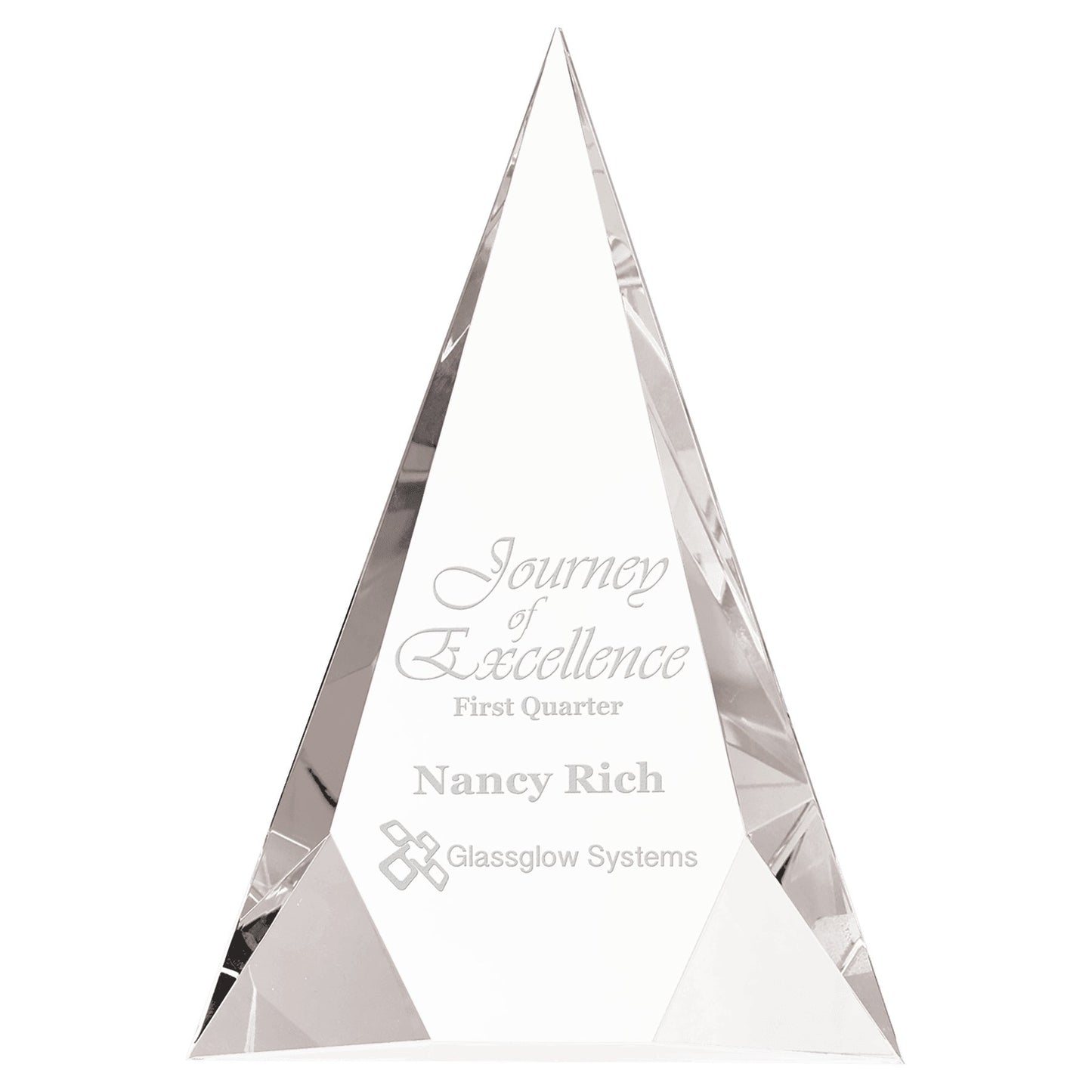 Crystal Facet Triangle - Celebrate Prints