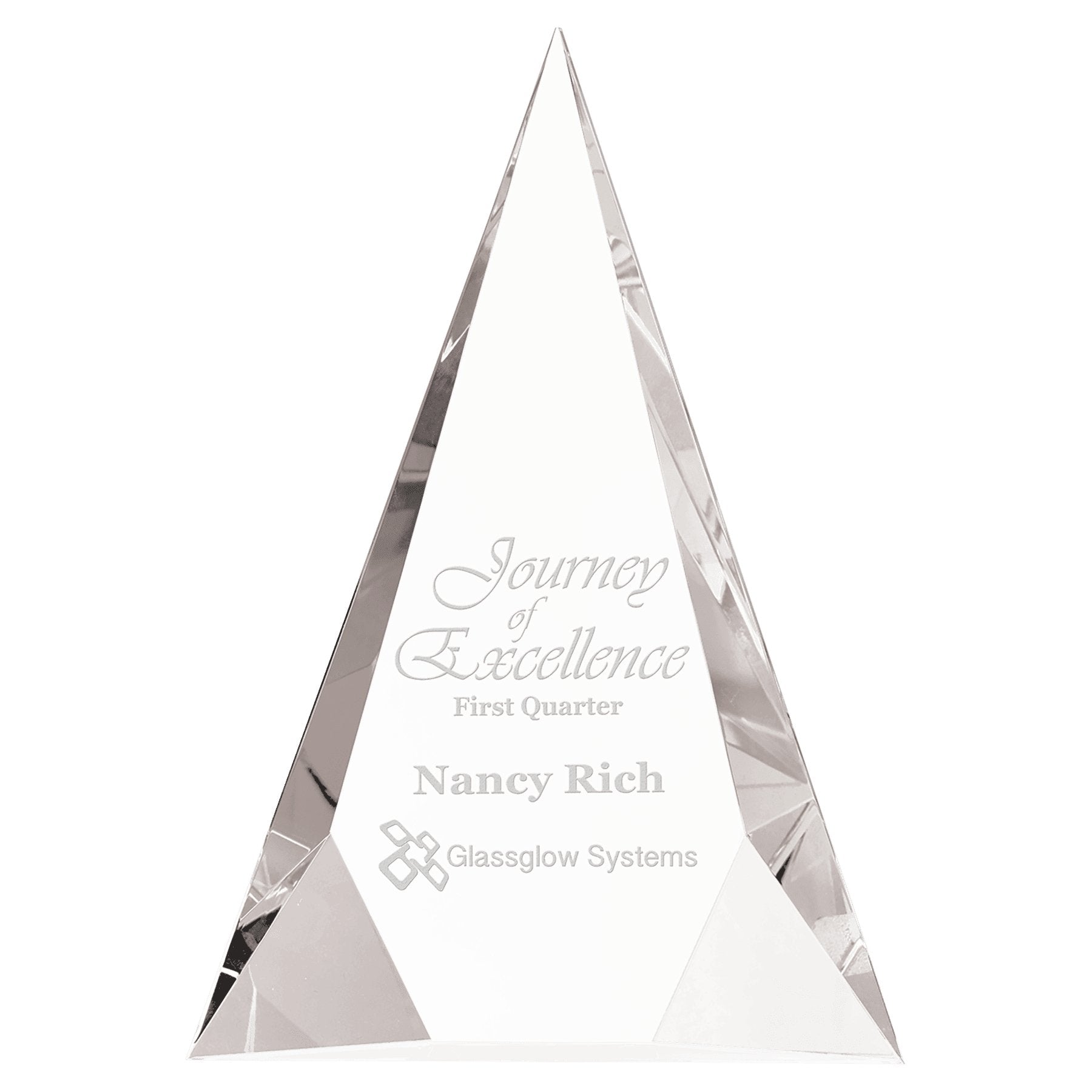 Crystal Facet Triangle - Celebrate Prints