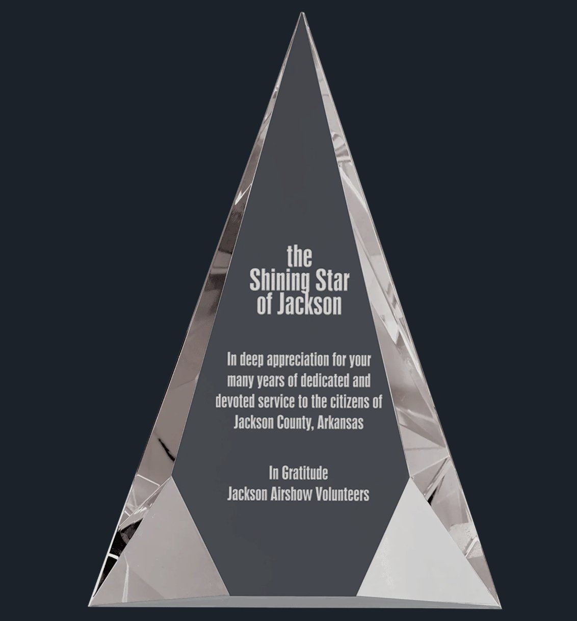 Crystal Facet Triangle - Celebrate Prints