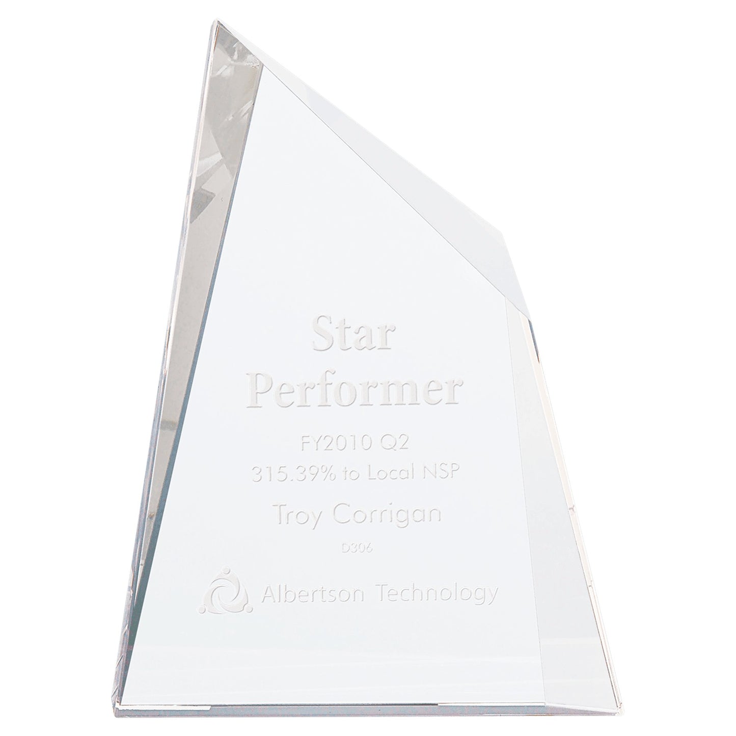 Crystal Facet Wedge - Celebrate Prints