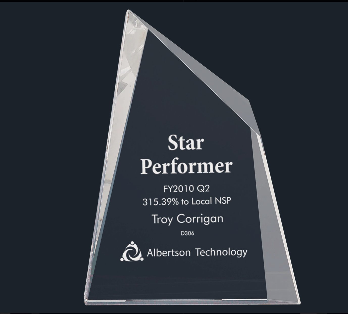 Crystal Facet Wedge - Celebrate Prints