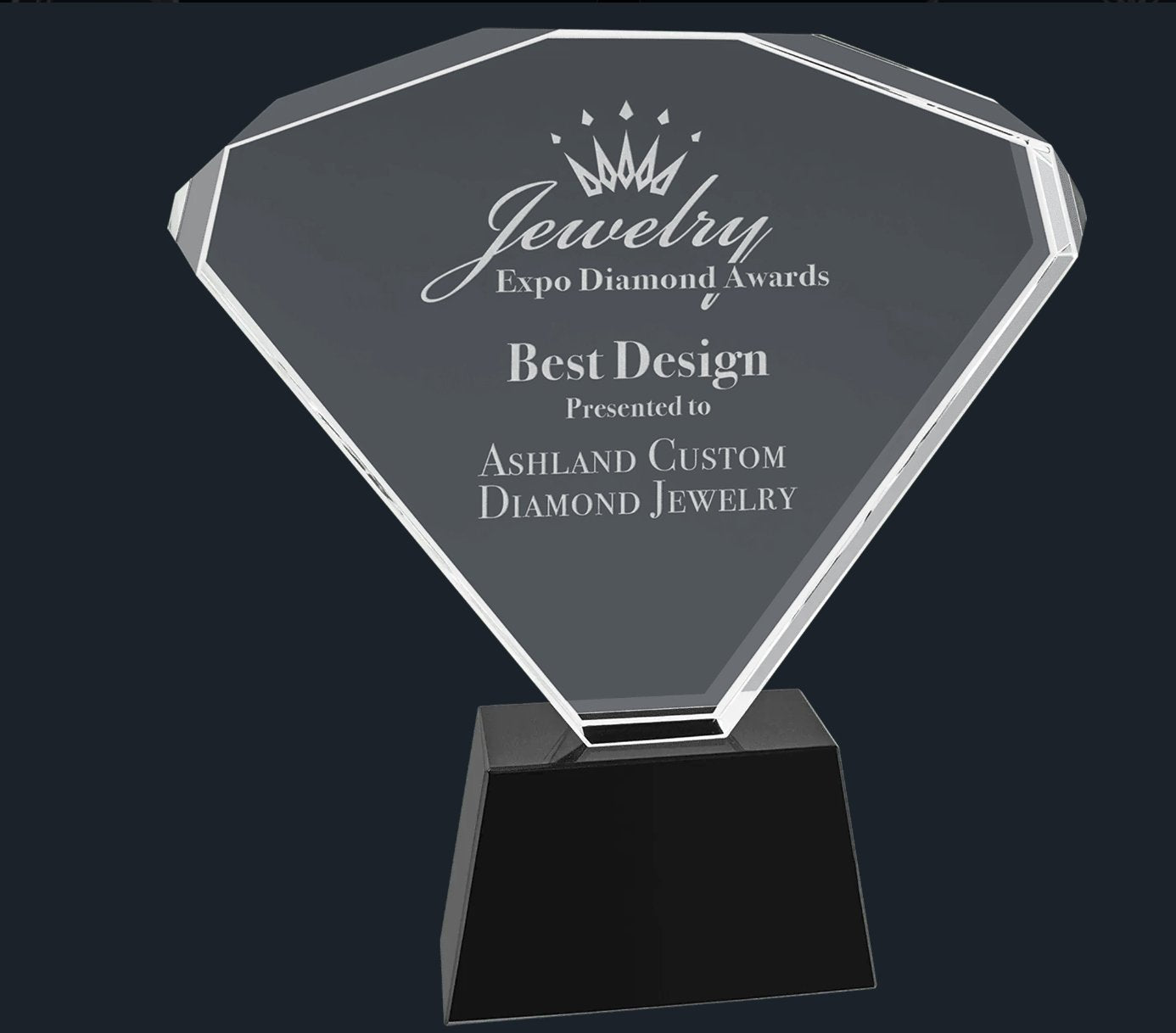 Crystal Fan with Black Base - Celebrate Prints