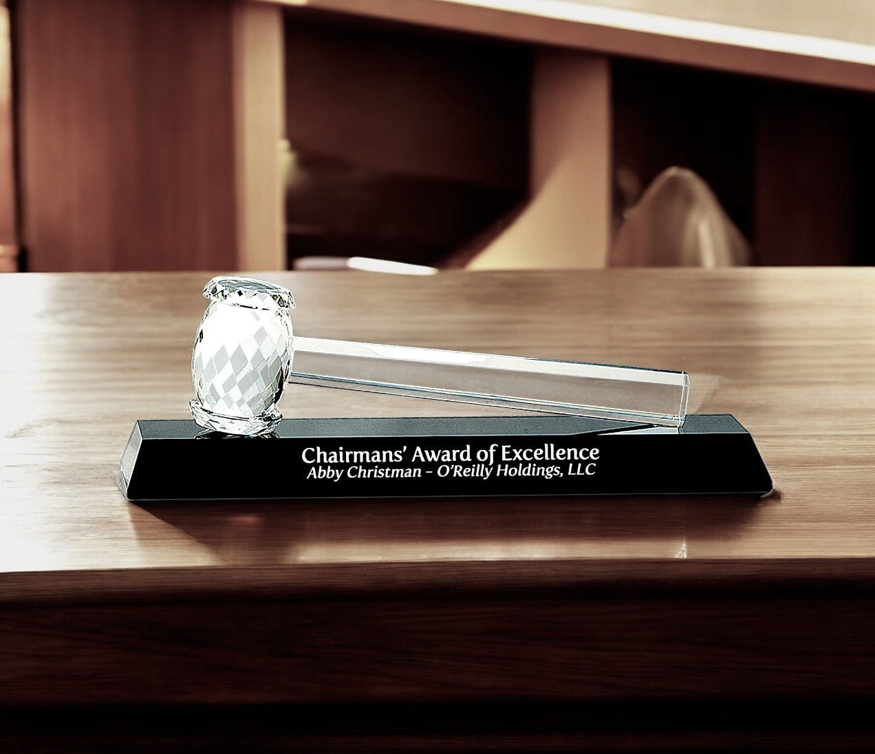 Crystal Gavel on Black Base - Celebrate Prints