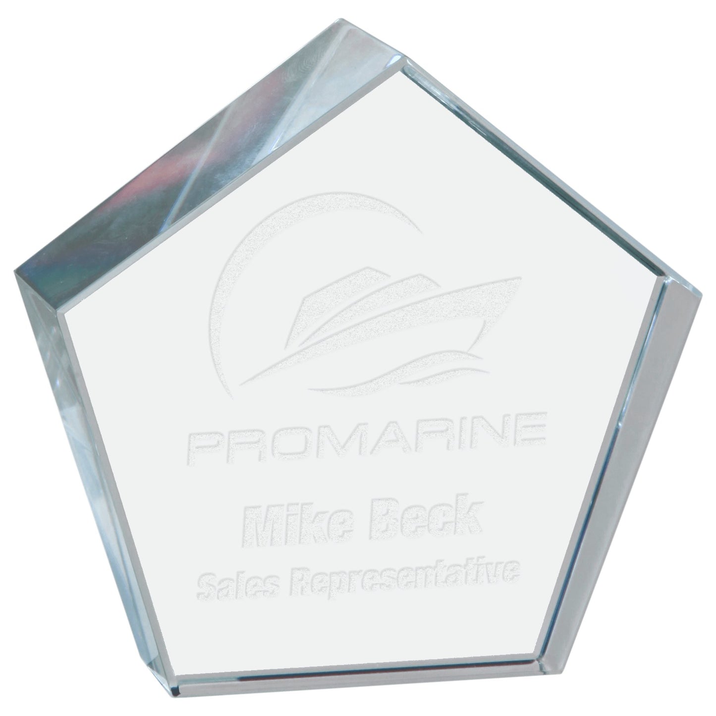 Crystal Pentagon Paperweight - Celebrate Prints