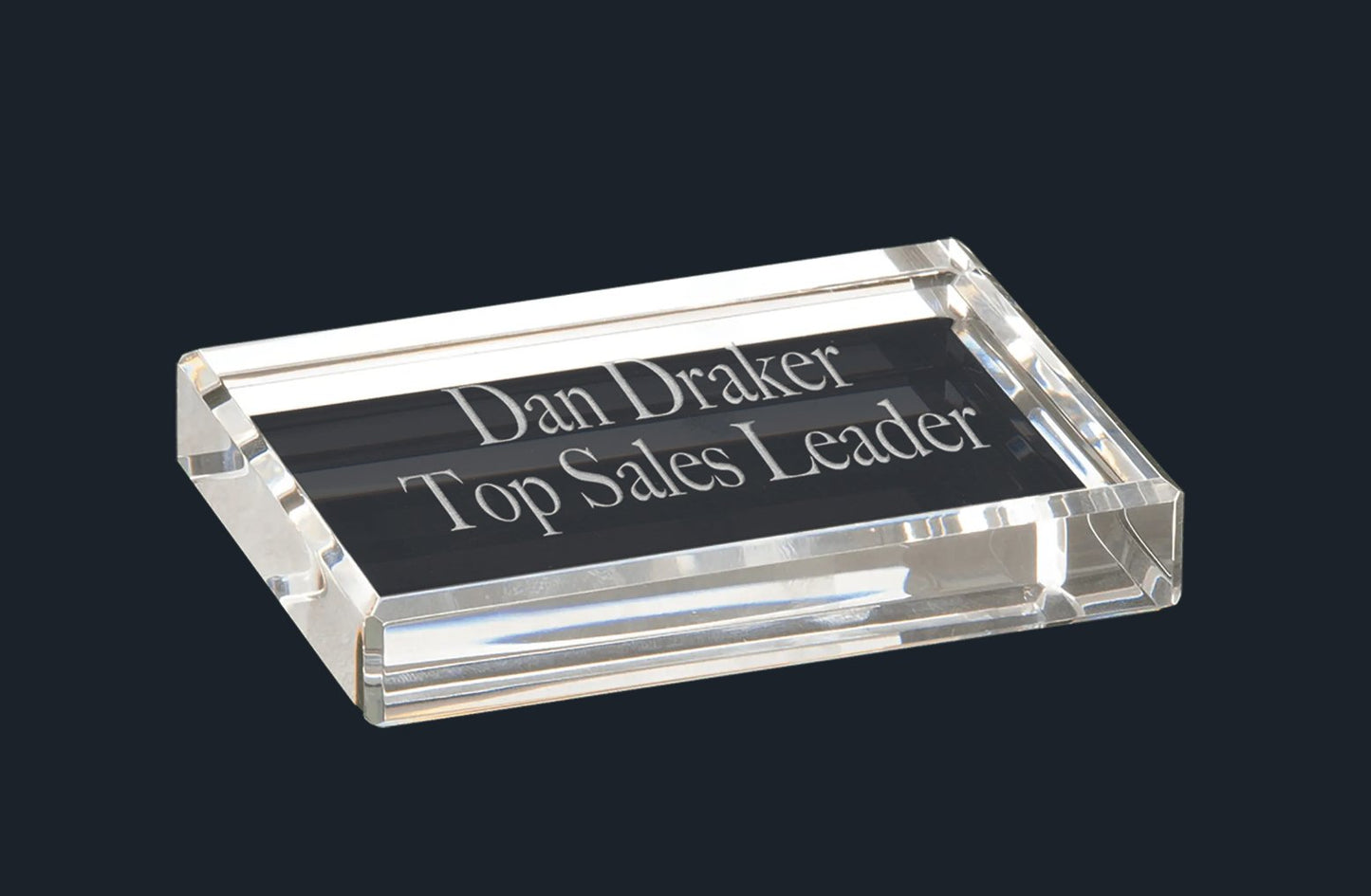 Crystal Rectangle Paperweight - Celebrate Prints
