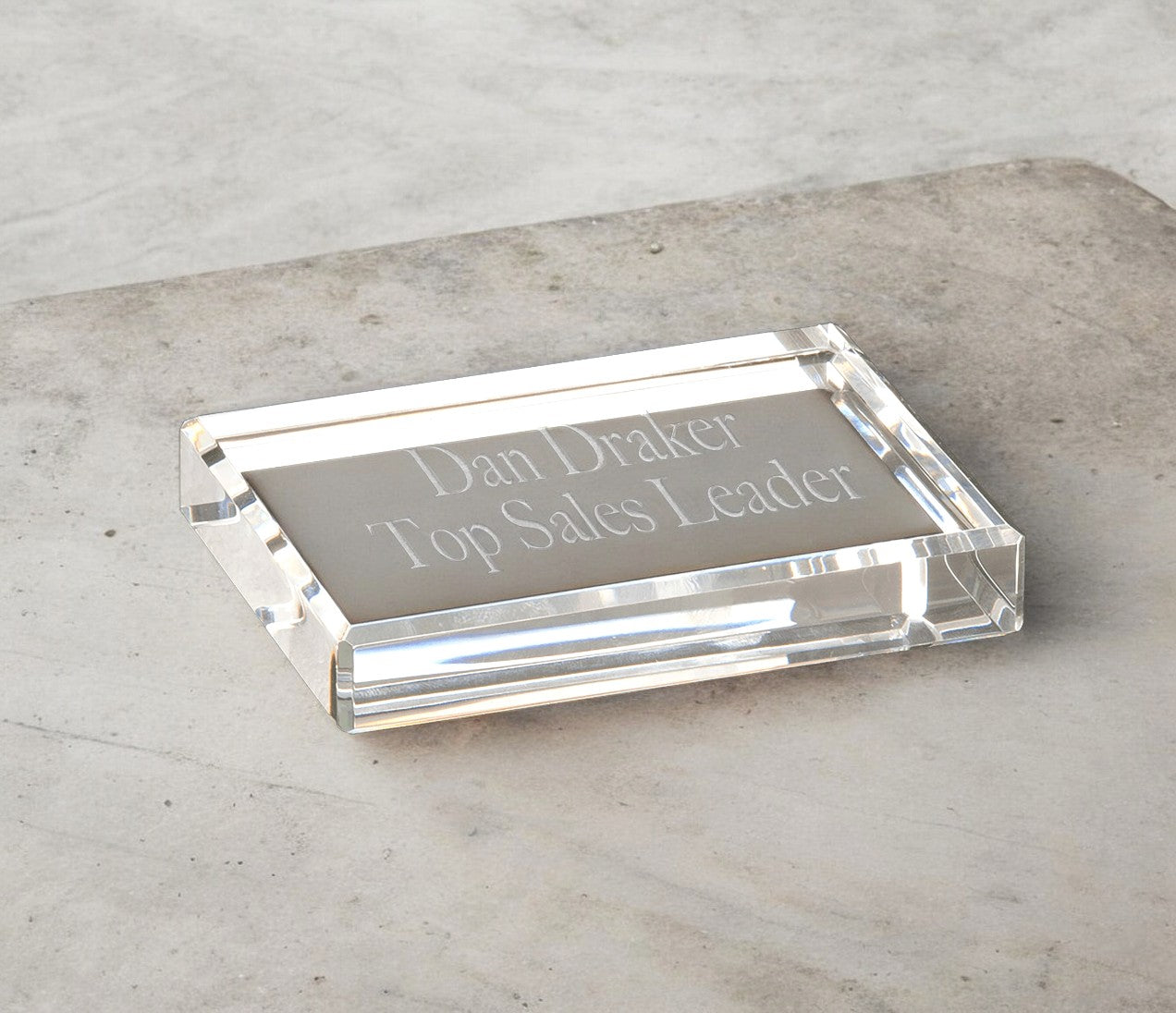 Crystal Rectangle Paperweight - Celebrate Prints