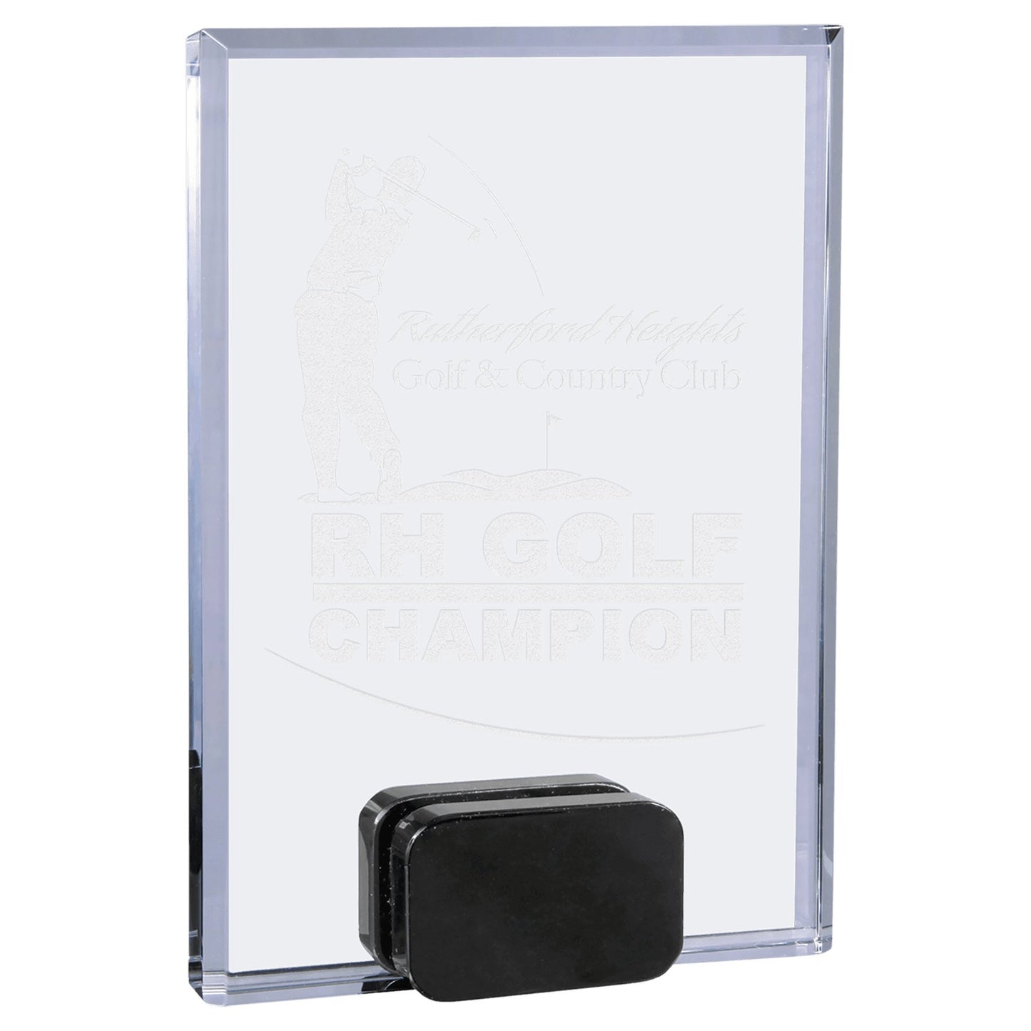 Crystal Rectangle with Black Crystal Base - Celebrate Prints