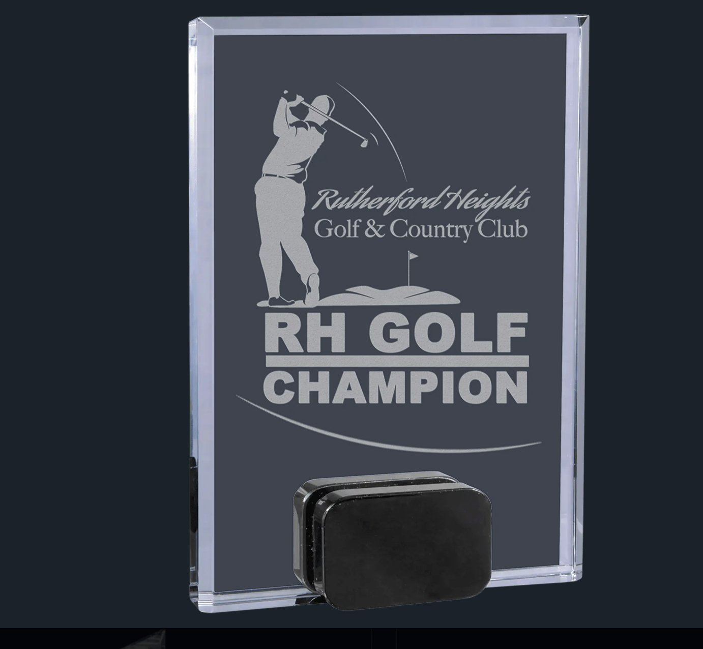Crystal Rectangle with Black Crystal Base - Celebrate Prints