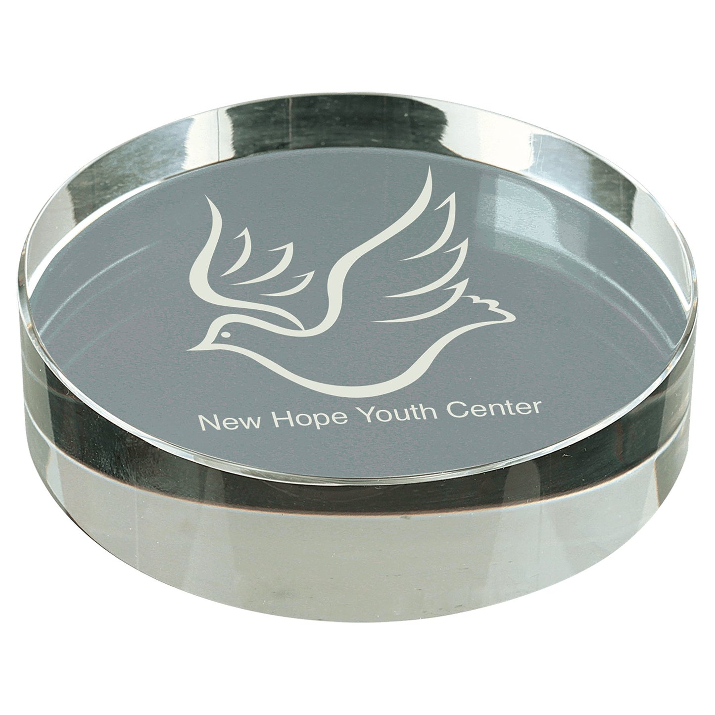 Crystal Round Paperweight - Celebrate Prints