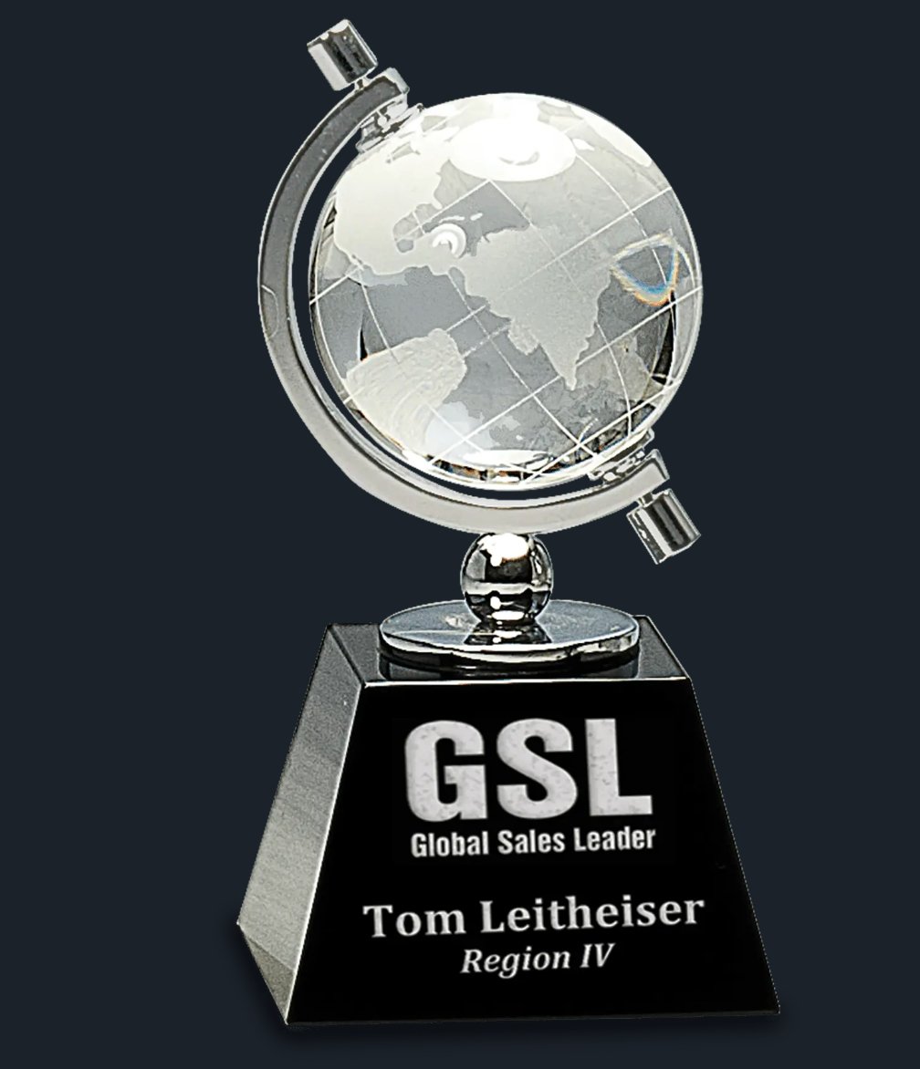 Crystal Spinning Globe on Clear Base - Celebrate Prints