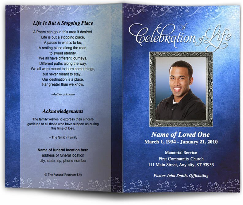 Devotion Funeral Program Template - The Funeral Program Site
